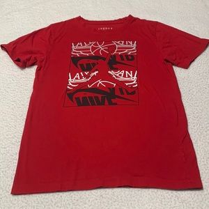 Jordan Boys Red Tee, GUC, Size XL
